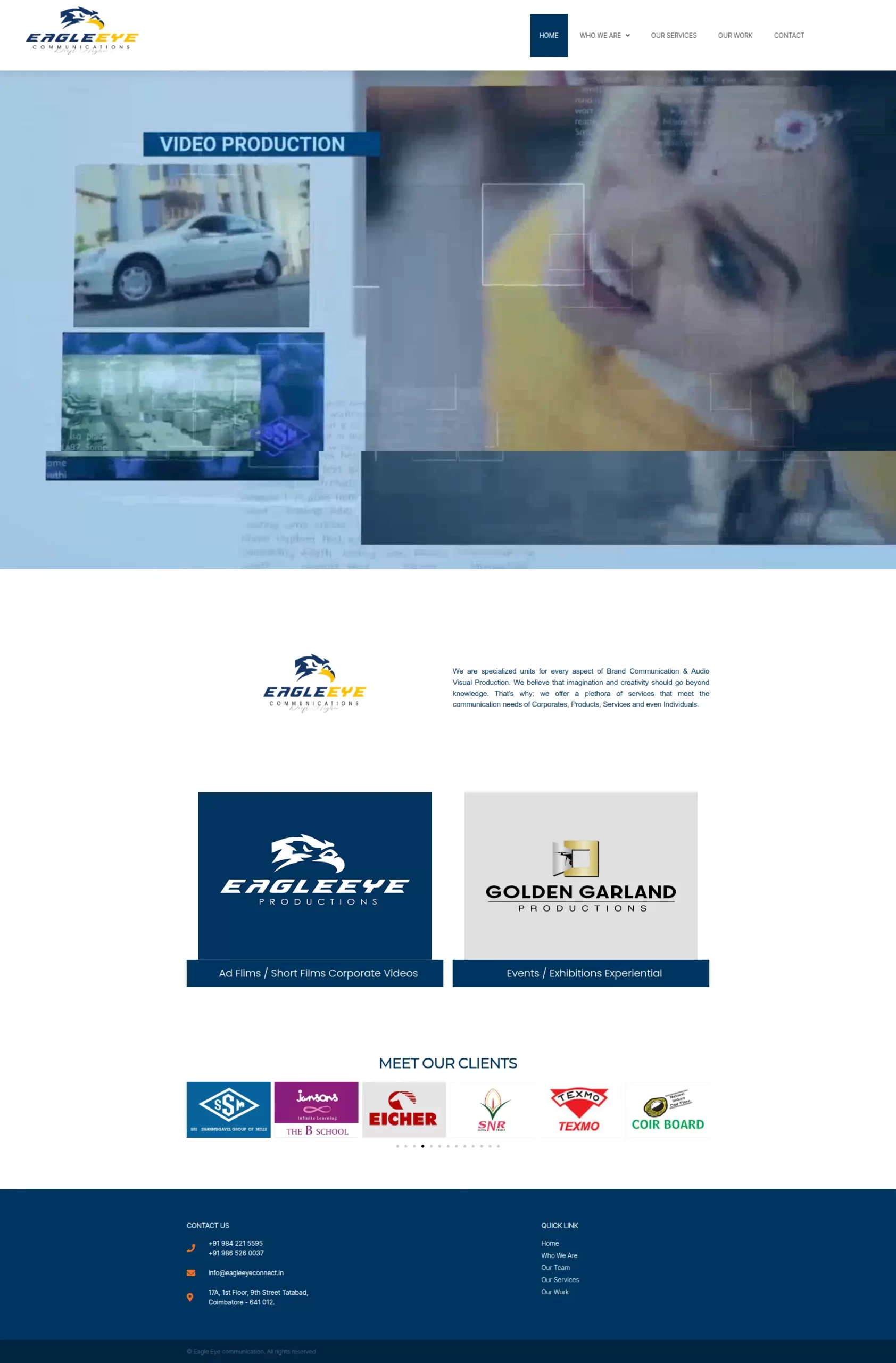 Website development for Eagle Eye Connect