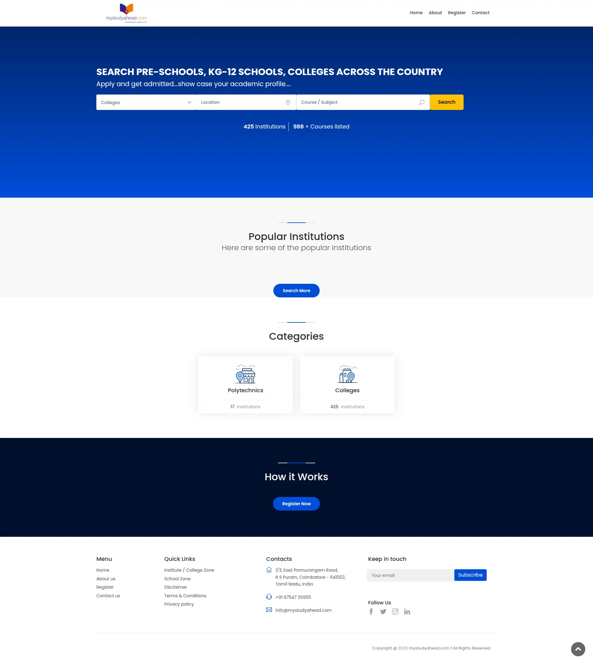 Web hosting for My Study Ahead