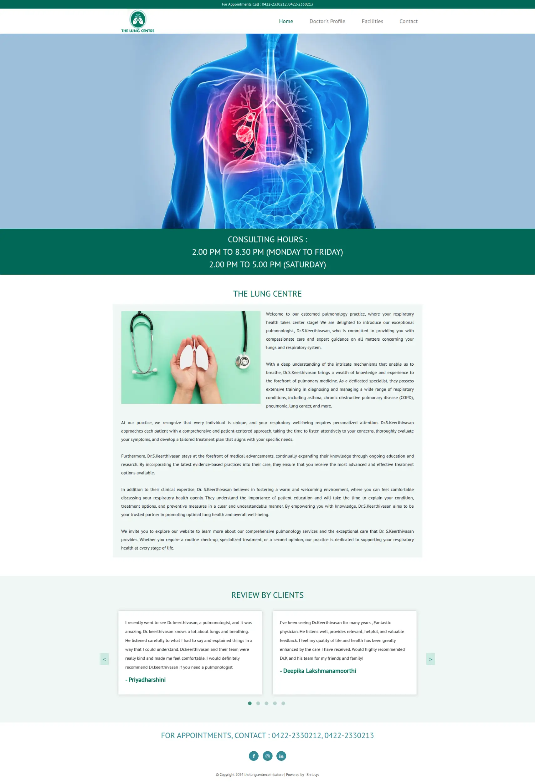 The Lung Centre Coimbatore